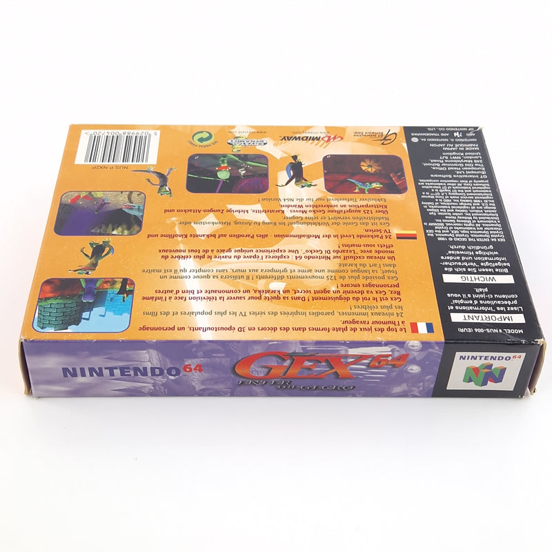 Nintendo 64 Spiel : GEX 64 Enter The Gecko - Modul Anleitung OVP / N64 PAL EUU