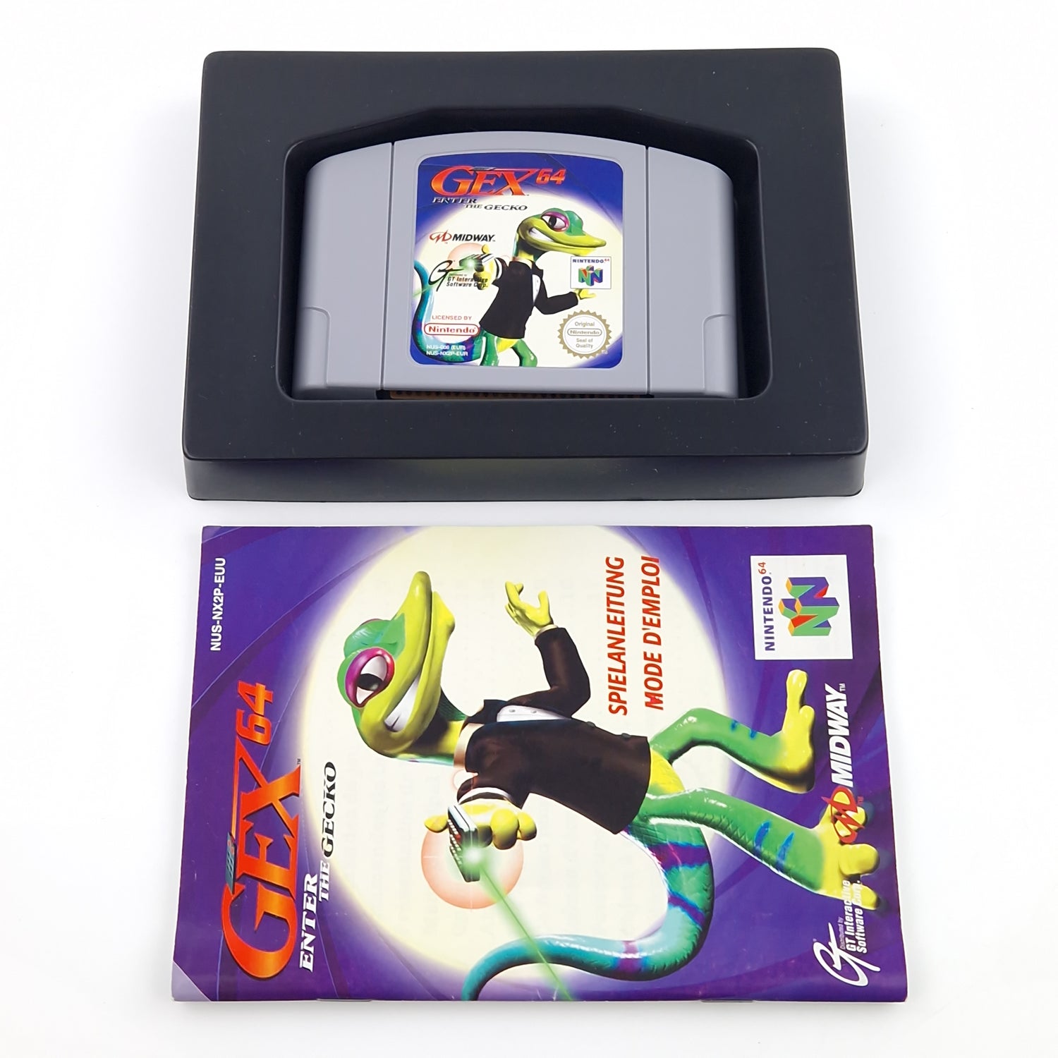 Nintendo 64 Spiel : GEX 64 Enter The Gecko - Modul Anleitung OVP / N64 PAL EUU