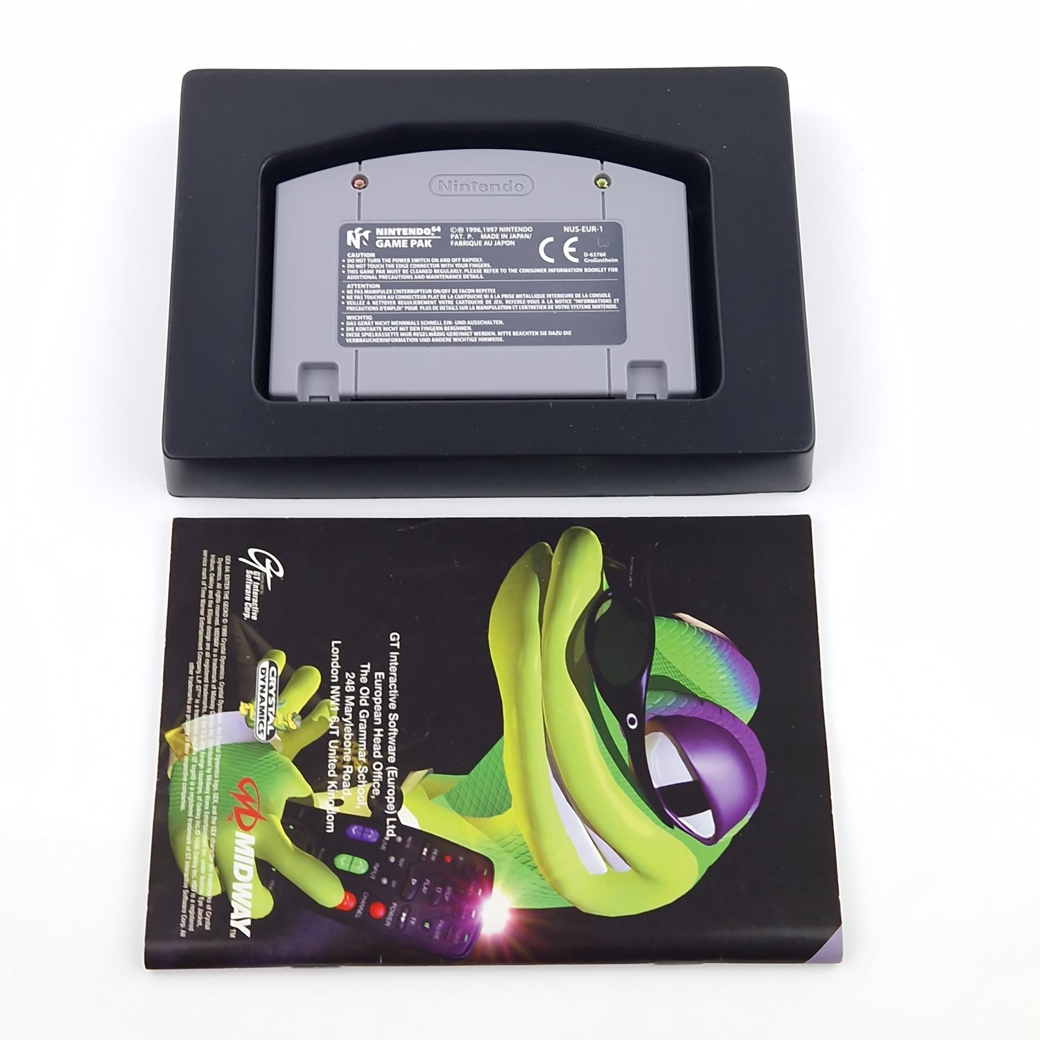 Nintendo 64 Spiel : GEX 64 Enter The Gecko - Modul Anleitung OVP / N64 PAL EUU