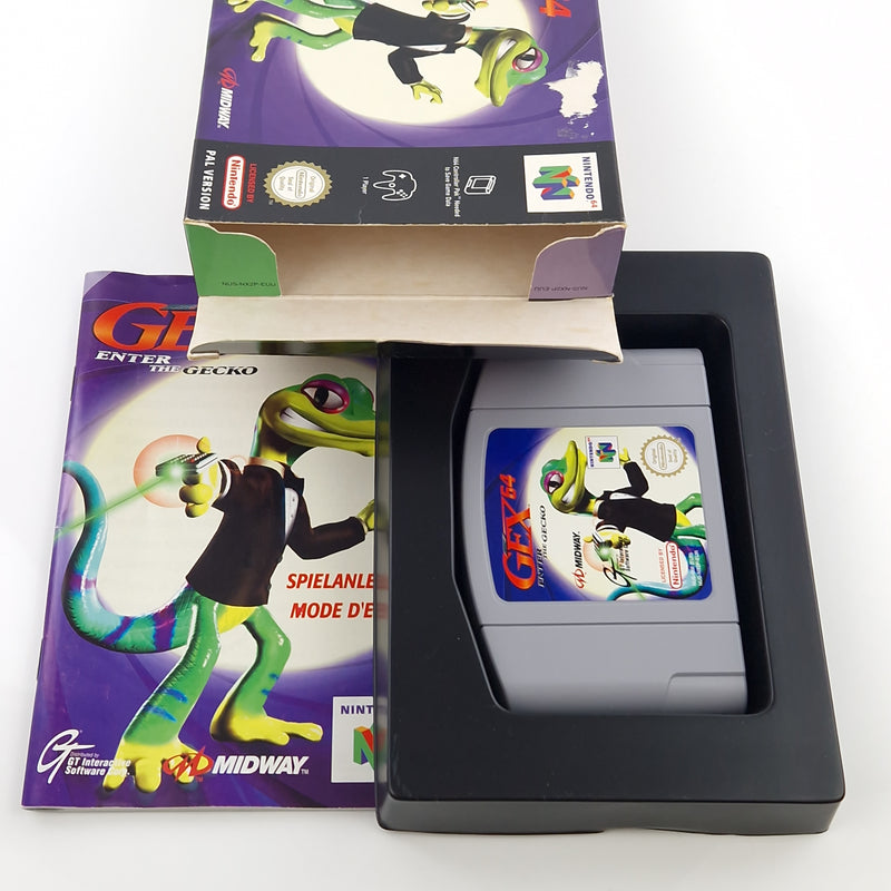 Nintendo 64 Spiel : GEX 64 Enter The Gecko - Modul Anleitung OVP / N64 PAL EUU