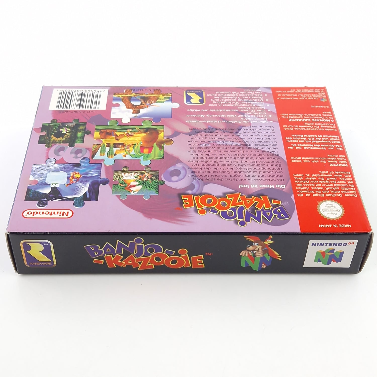 Nintendo 64 Spiel : Banjo Kazooie - Modul Anleitung Poster OVP / N64 PAL NNOE