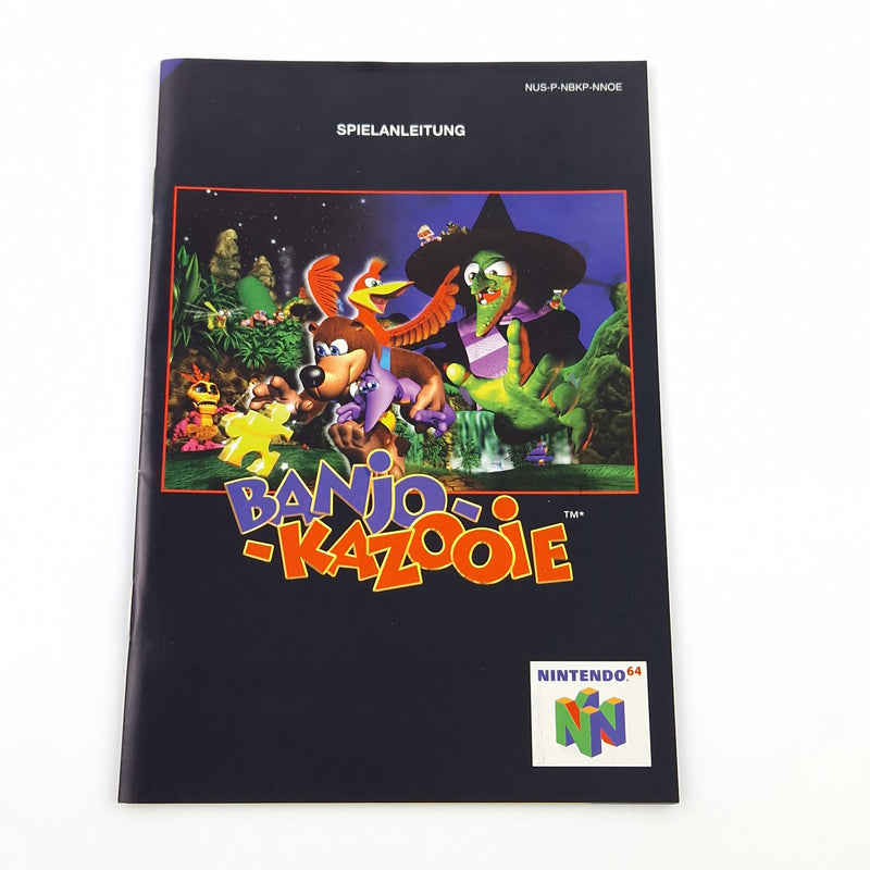 Nintendo 64 Spiel : Banjo Kazooie - Modul Anleitung Poster OVP / N64 PAL NNOE