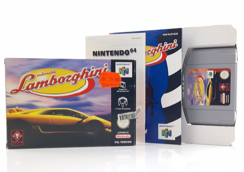 Nintendo 64 Spiel : Automobili Lamborghi - N64 Modul Anleitung OVP cib / PAL EUR