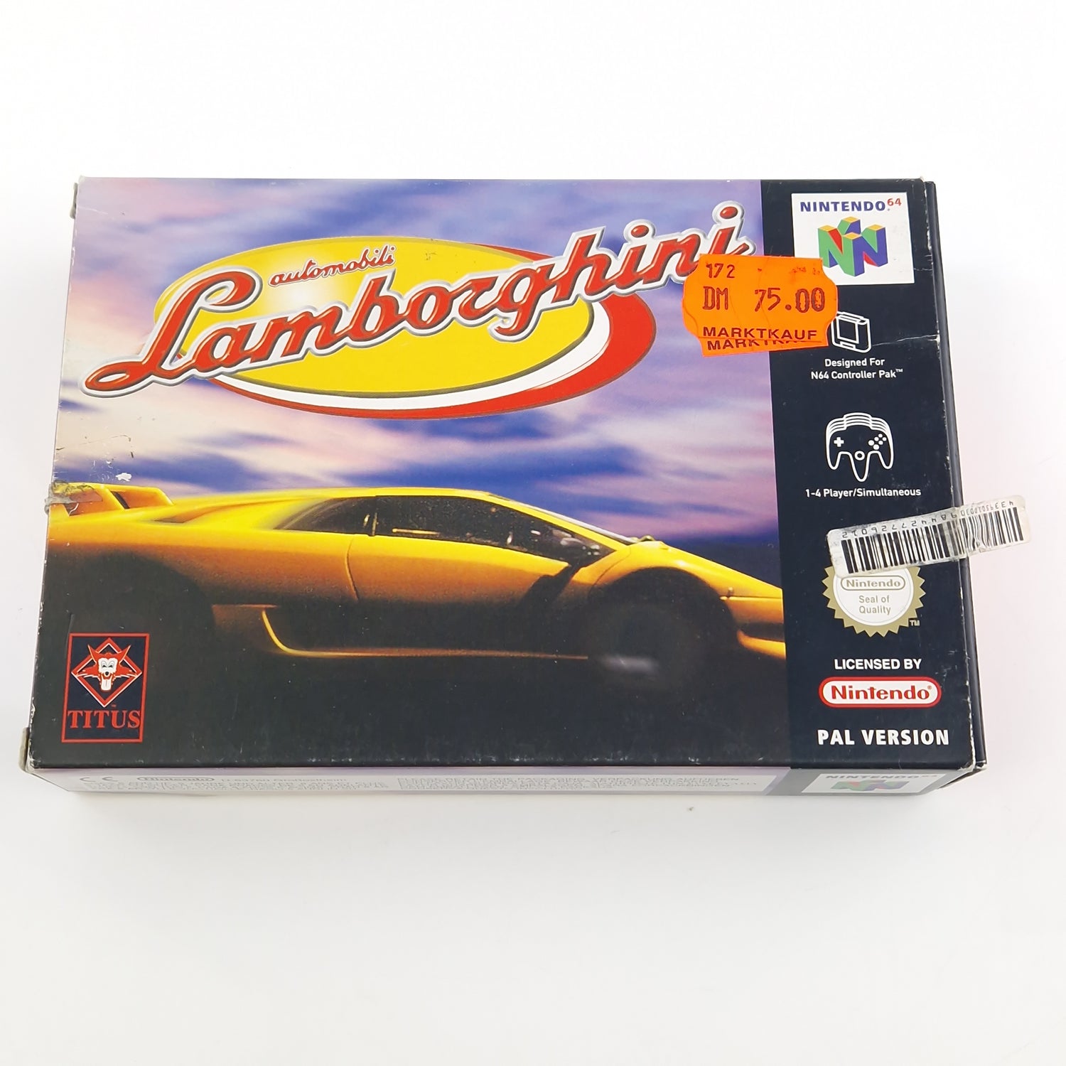 Nintendo 64 Spiel : Automobili Lamborghi - N64 Modul Anleitung OVP cib / PAL EUR