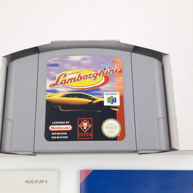 Nintendo 64 Spiel : Automobili Lamborghi - N64 Modul Anleitung OVP cib / PAL EUR