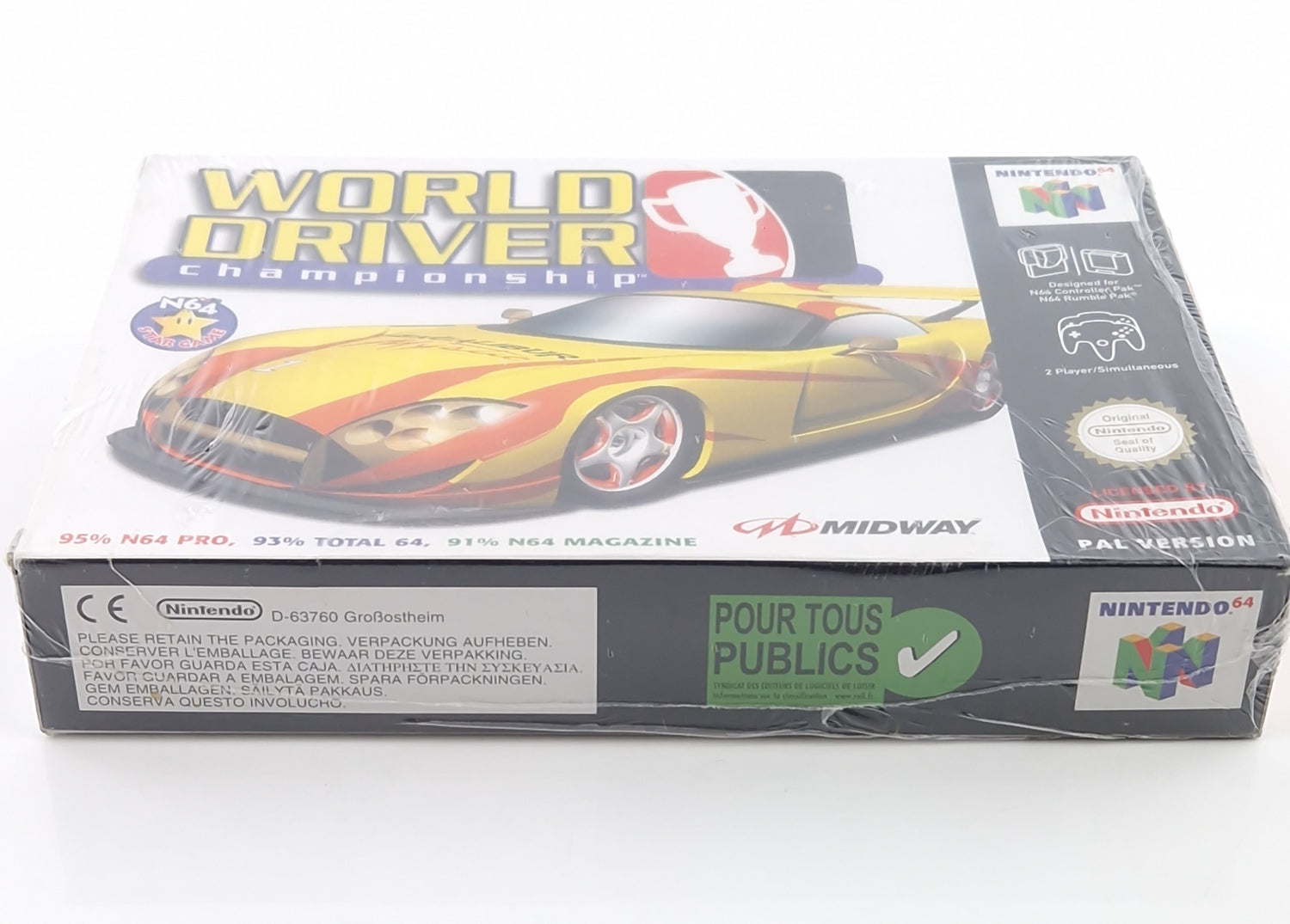 Nintendo 64 Spiel : World Driver Championship - N64 OVP NEU NEW SEALED PAL