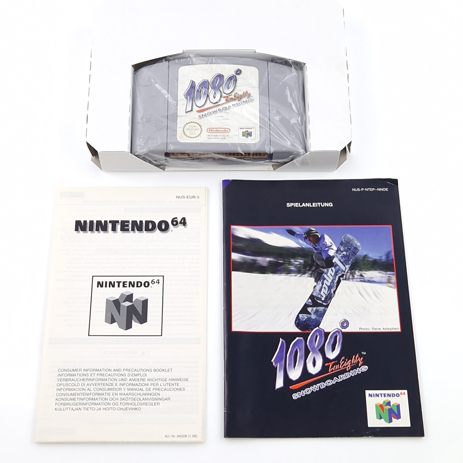 Nintendo 64 Spiel : 1080° Ten Eighty Snowboarding - N64 OVP cib / PAL NNOE