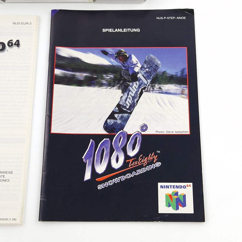 Nintendo 64 Spiel : 1080° Ten Eighty Snowboarding - N64 OVP cib / PAL NNOE