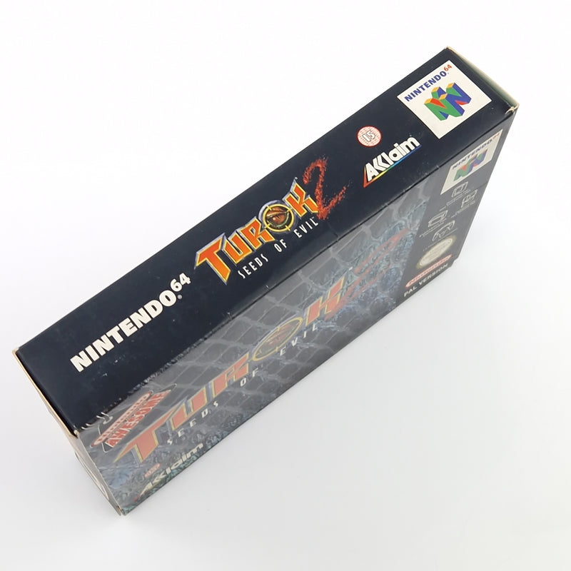 Nintendo 64 Spiel : Turok 2 Seeds of Evil - N64 Modul Anleitung OVP / PAL UKV