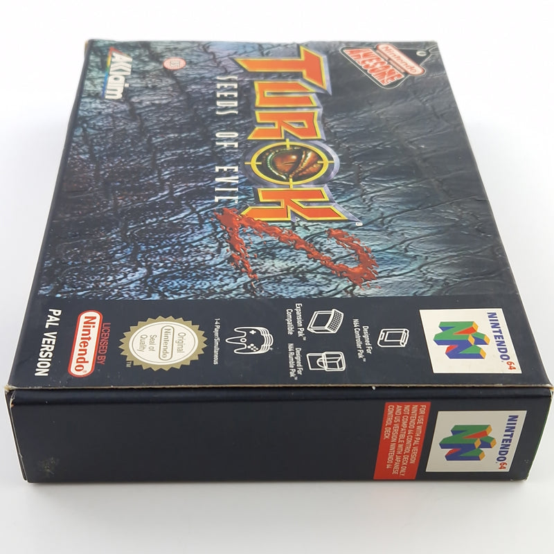 Nintendo 64 Spiel : Turok 2 Seeds of Evil - N64 Modul Anleitung OVP / PAL UKV