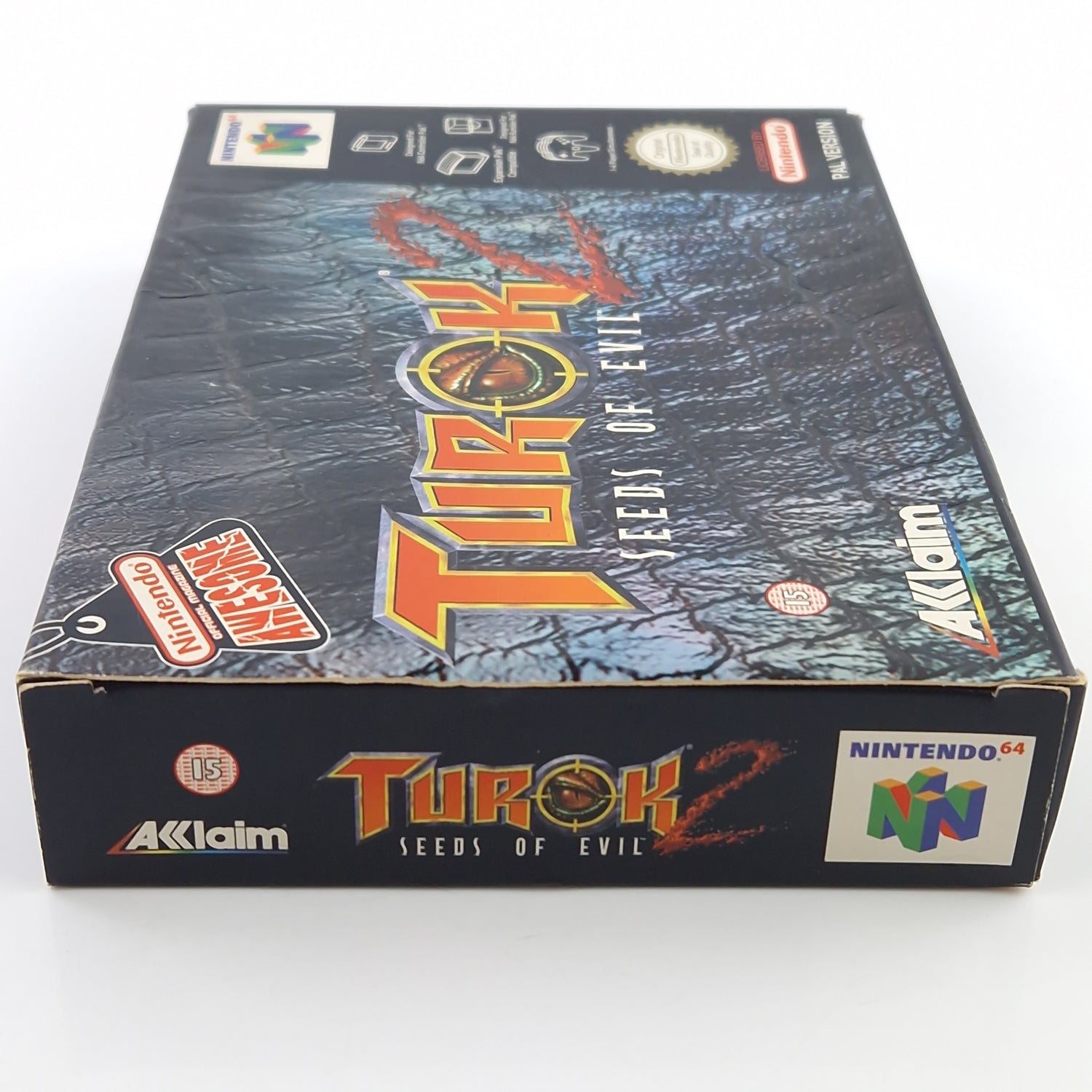 Nintendo 64 Spiel : Turok 2 Seeds of Evil - N64 Modul Anleitung OVP / PAL UKV