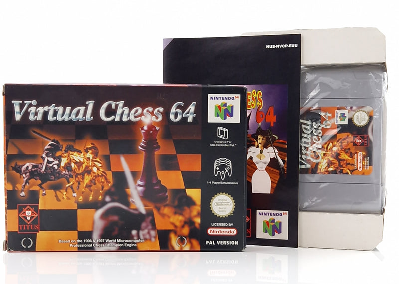 Nintendo 64 Spiel : Virtua Chess 64 - N64 Modul Anleitung OVP / PAL EUU