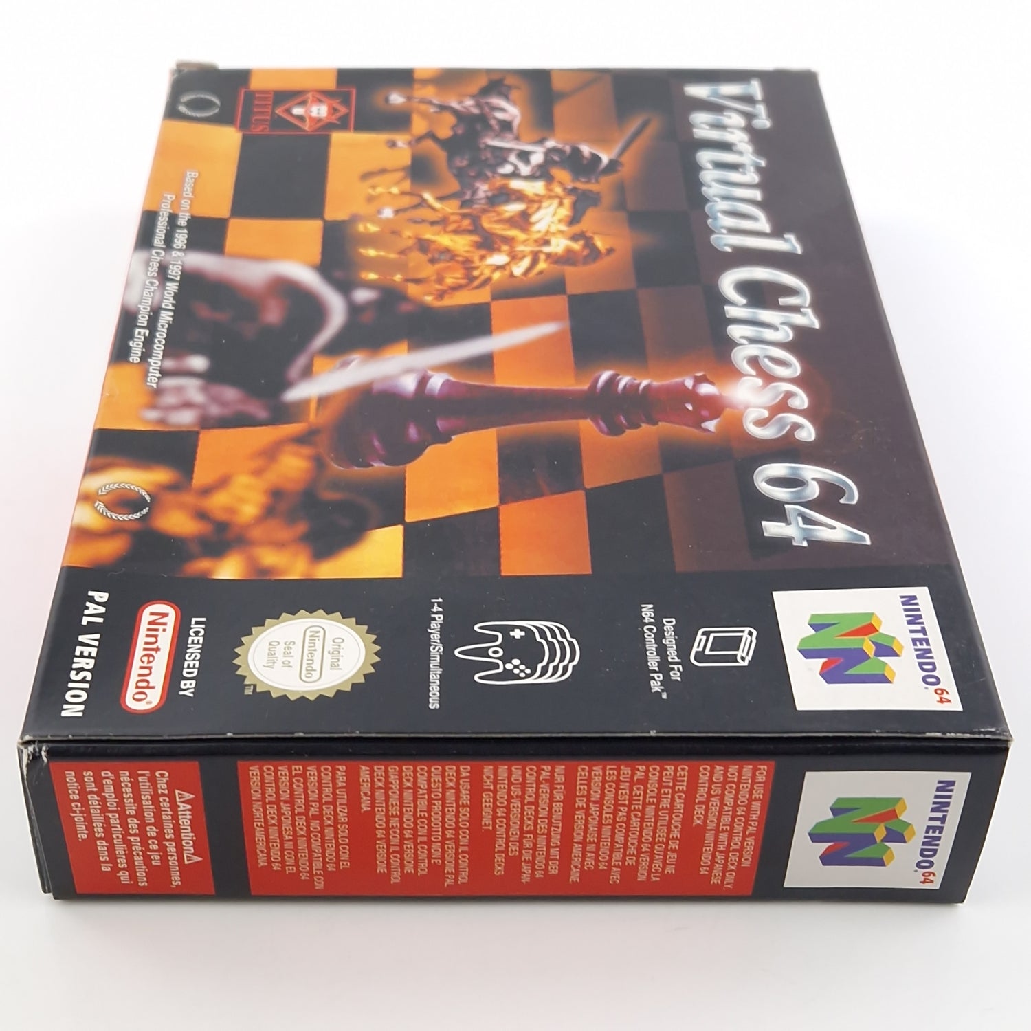 Nintendo 64 Spiel : Virtua Chess 64 - N64 Modul Anleitung OVP / PAL EUU