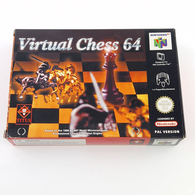 Nintendo 64 Spiel : Virtua Chess 64 - N64 Modul Anleitung OVP / PAL EUU