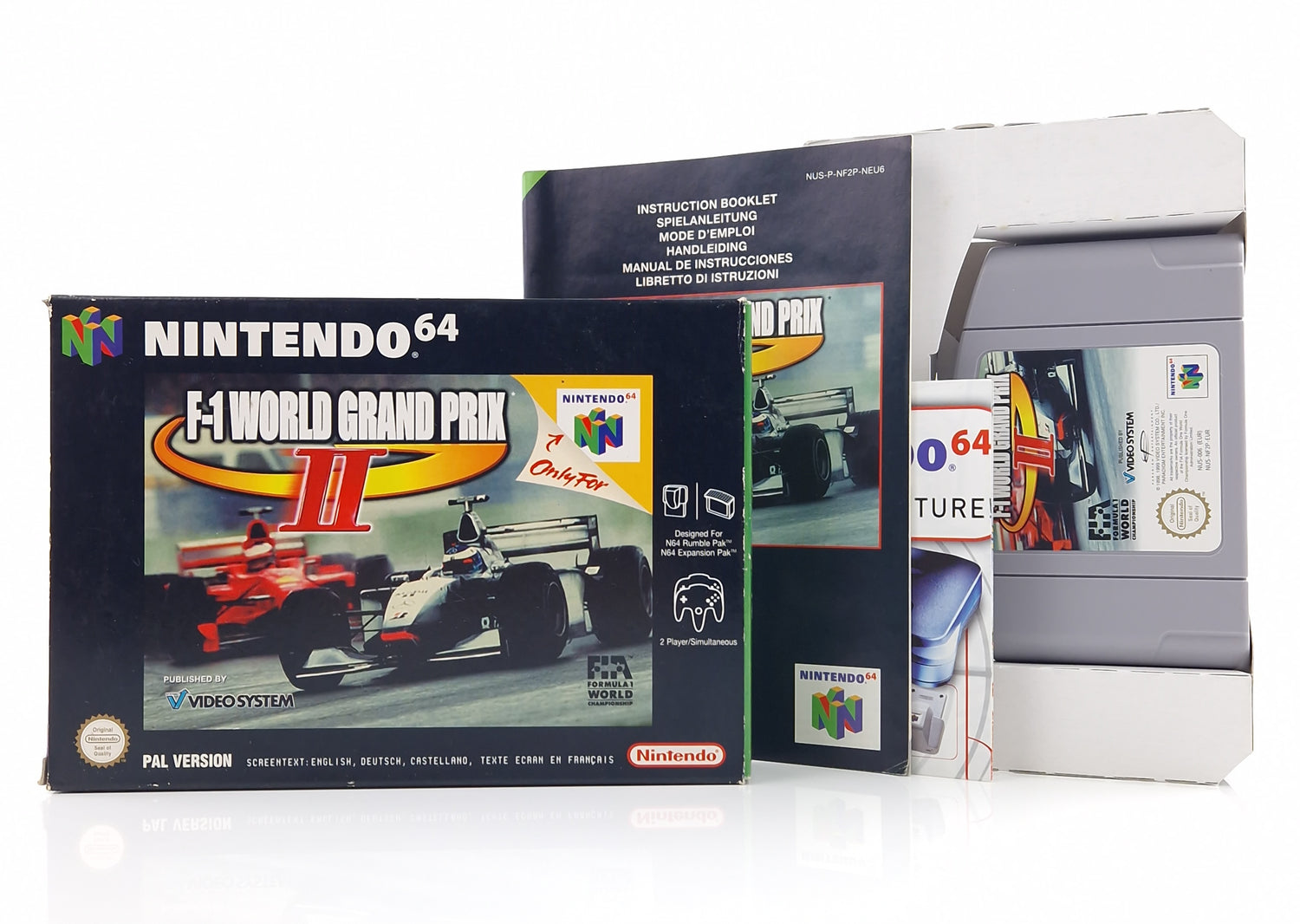 Nintendo 64 Spiel : F-1 World Grand Prix II - N64 Modul Anleitung OVP / PAL EU6