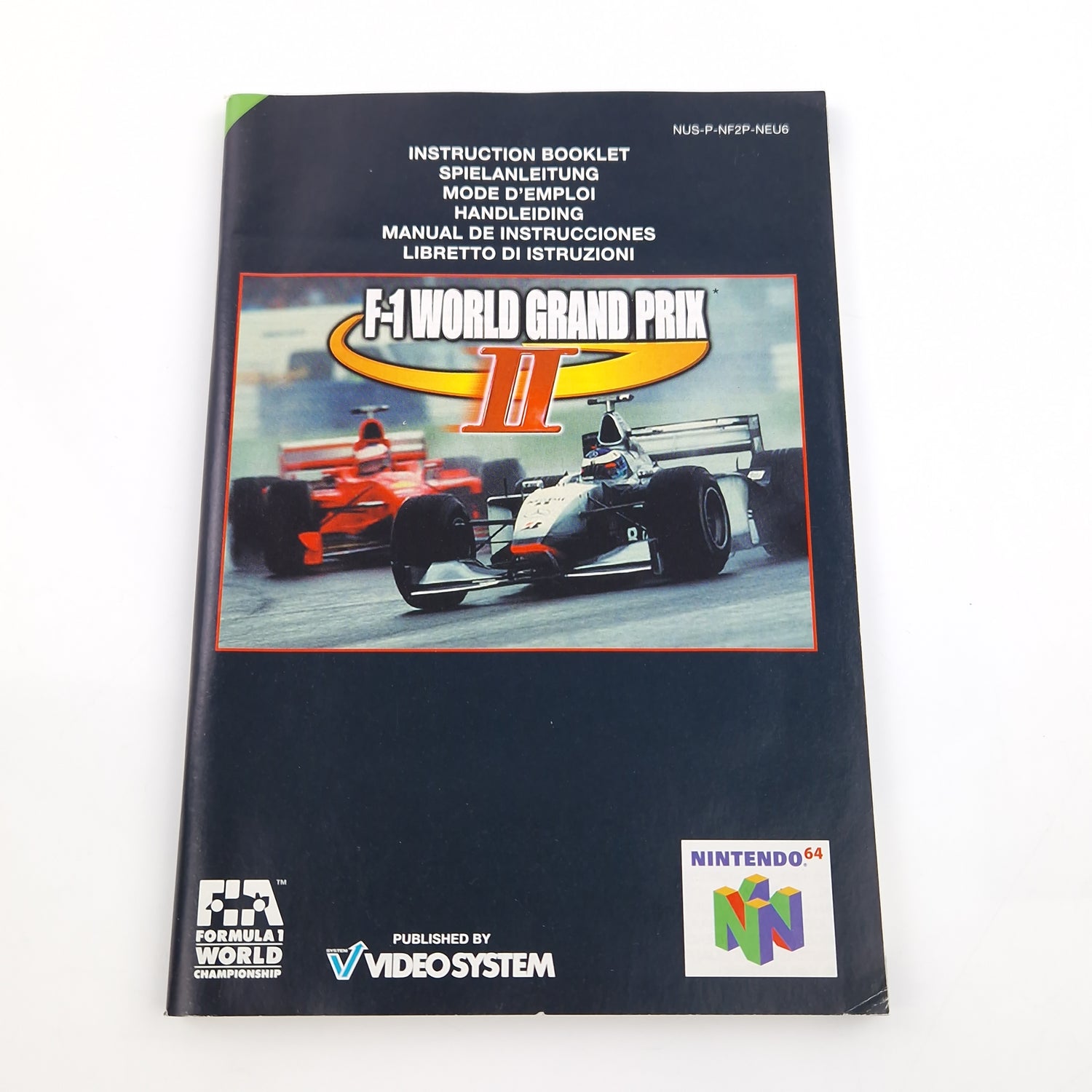 Nintendo 64 Spiel : F-1 World Grand Prix II - N64 Modul Anleitung OVP / PAL EU6