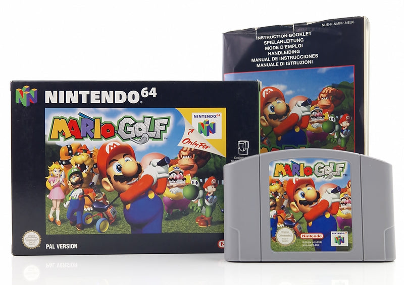 Nintendo 64 Spiel : Mario Golf - N64 Modul Anleitung OVP cib / PAL EU6-1