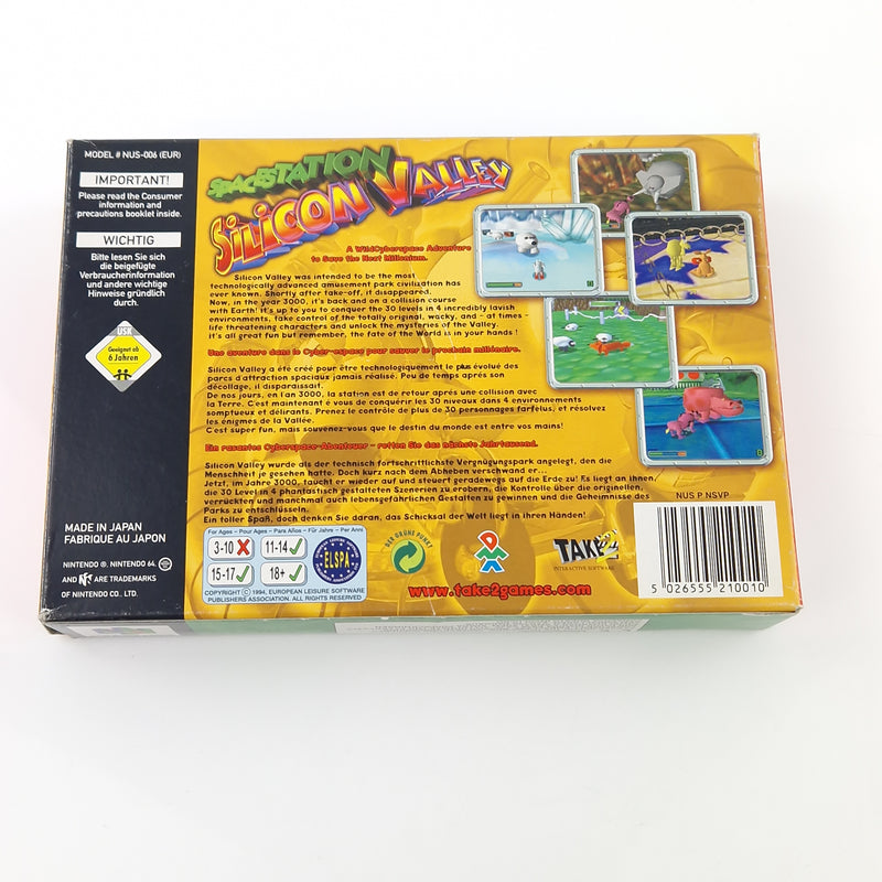 Nintendo 64 Spiel : Spacestation Silicon Valley - N64 Modul Anleitung OVP PAL