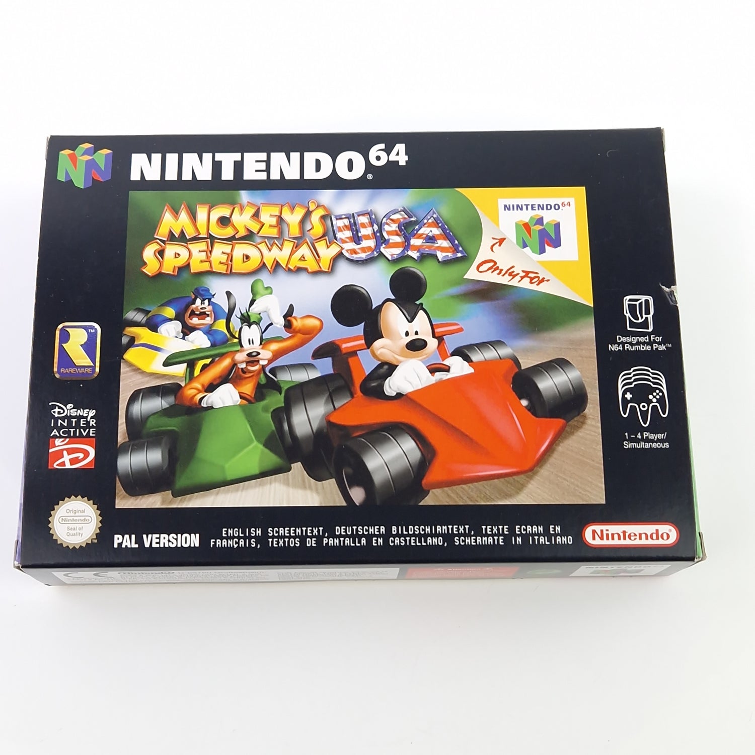 Nintendo 64 Spiel : Mickey´s Speedway USA - N64 Modul Anleitung OVP / PAL