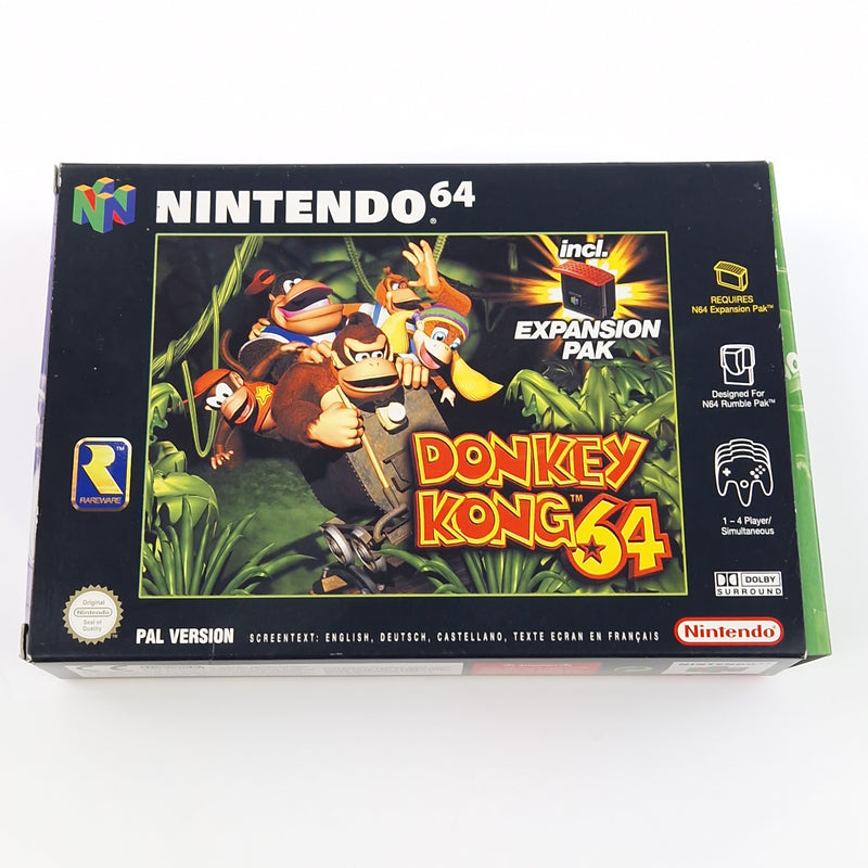 Nintendo 64 Spiel : Donkey Kong 64 - N64 Modul Anleitung OVP / PAL NOE