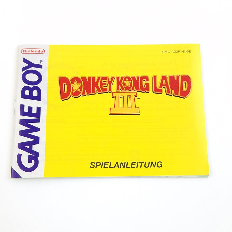 Nintendo Game Boy Classic Spiel : Donkey Kong Land III - Modul Anleitung OVP GB