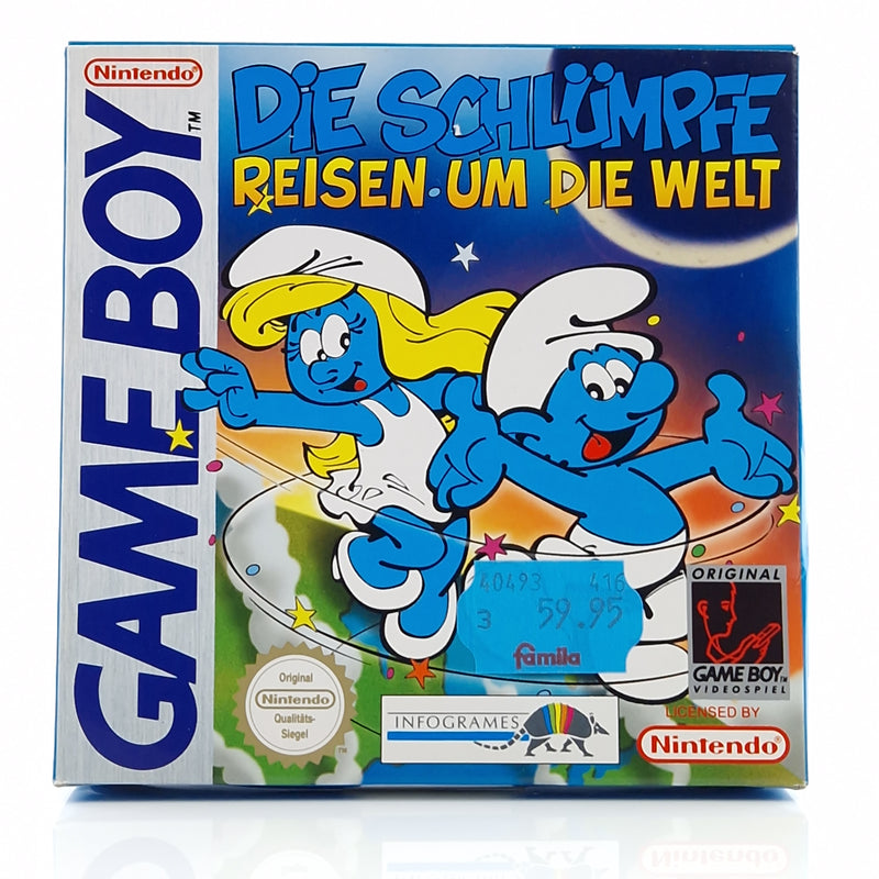 Nintendo Game Boy Classic Spiel : Die Schlümpfe Reisen um die Welt - GB OVP PAL