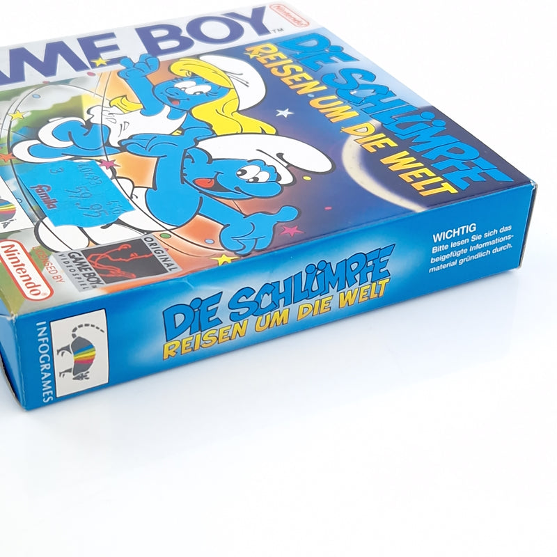 Nintendo Game Boy Classic Spiel : Die Schlümpfe Reisen um die Welt - GB OVP PAL