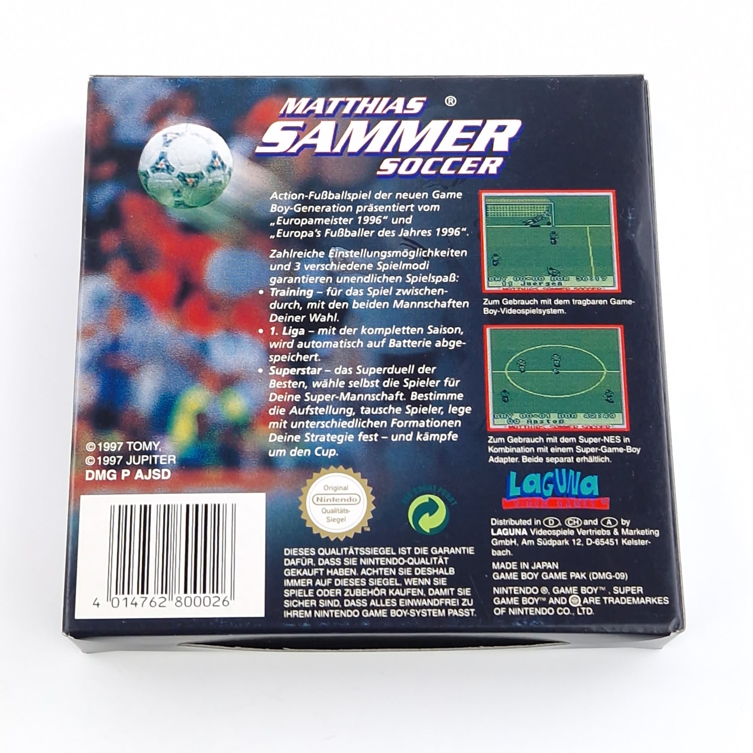 Nintendo Game Boy Classic Spiel : Matthias Sammer Soccer - Fußball GB OVP PAL