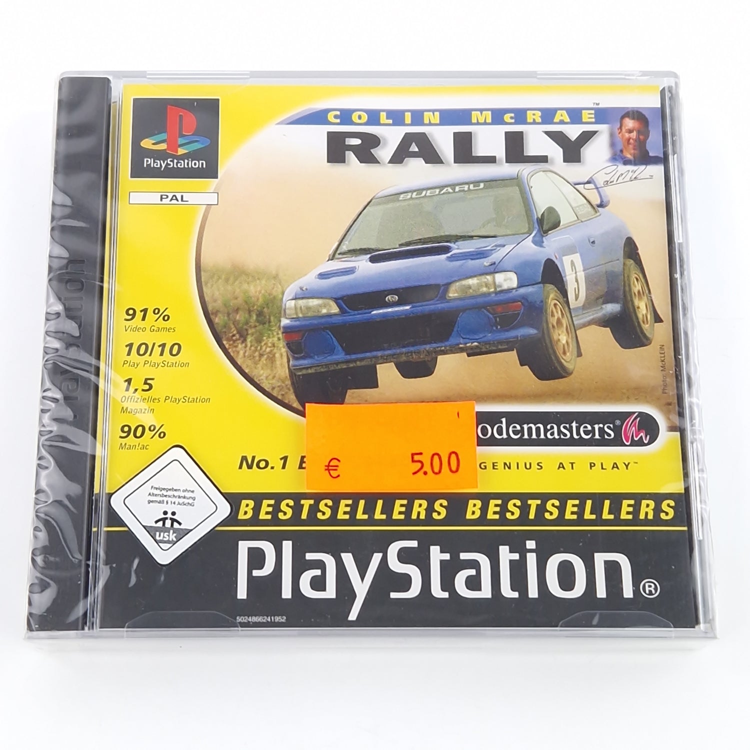 Playstation 1 Spiel : Colin Mc Rally - OVP PS1 Resealed