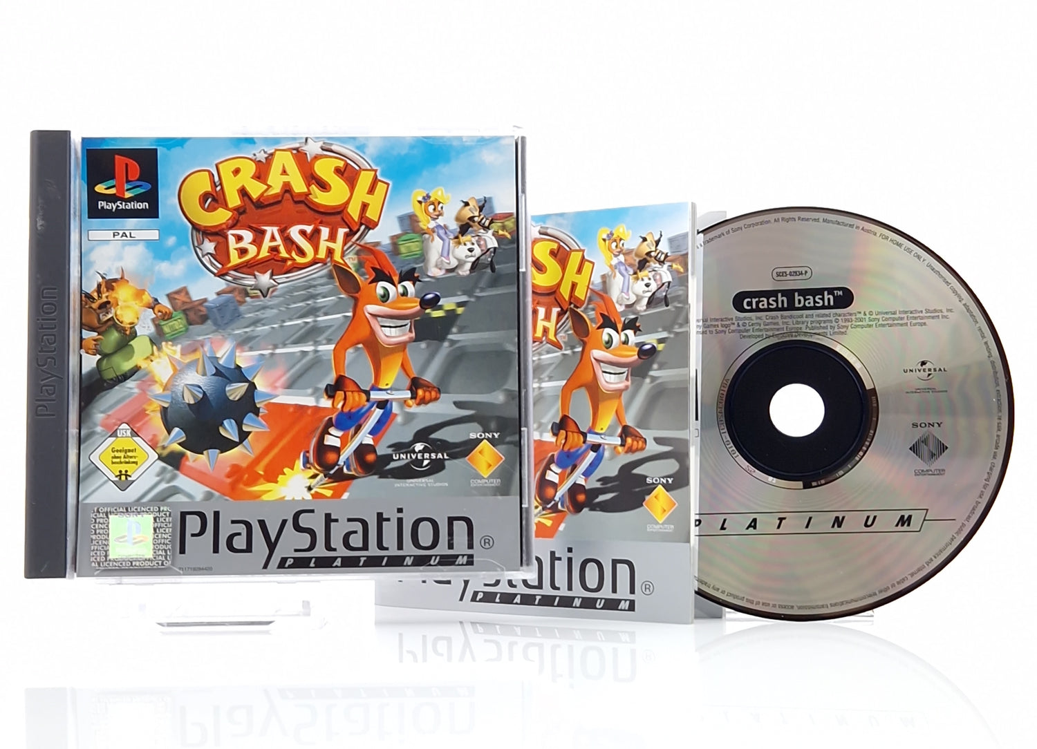 Playstation 1 Spiel : Crash Bash - CD Anleitung Platinum OVP / SONY PS1 Psone