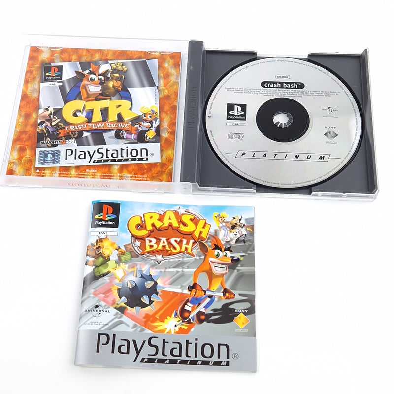 Playstation 1 Spiel : Crash Bash - CD Anleitung Platinum OVP / SONY PS1 Psone