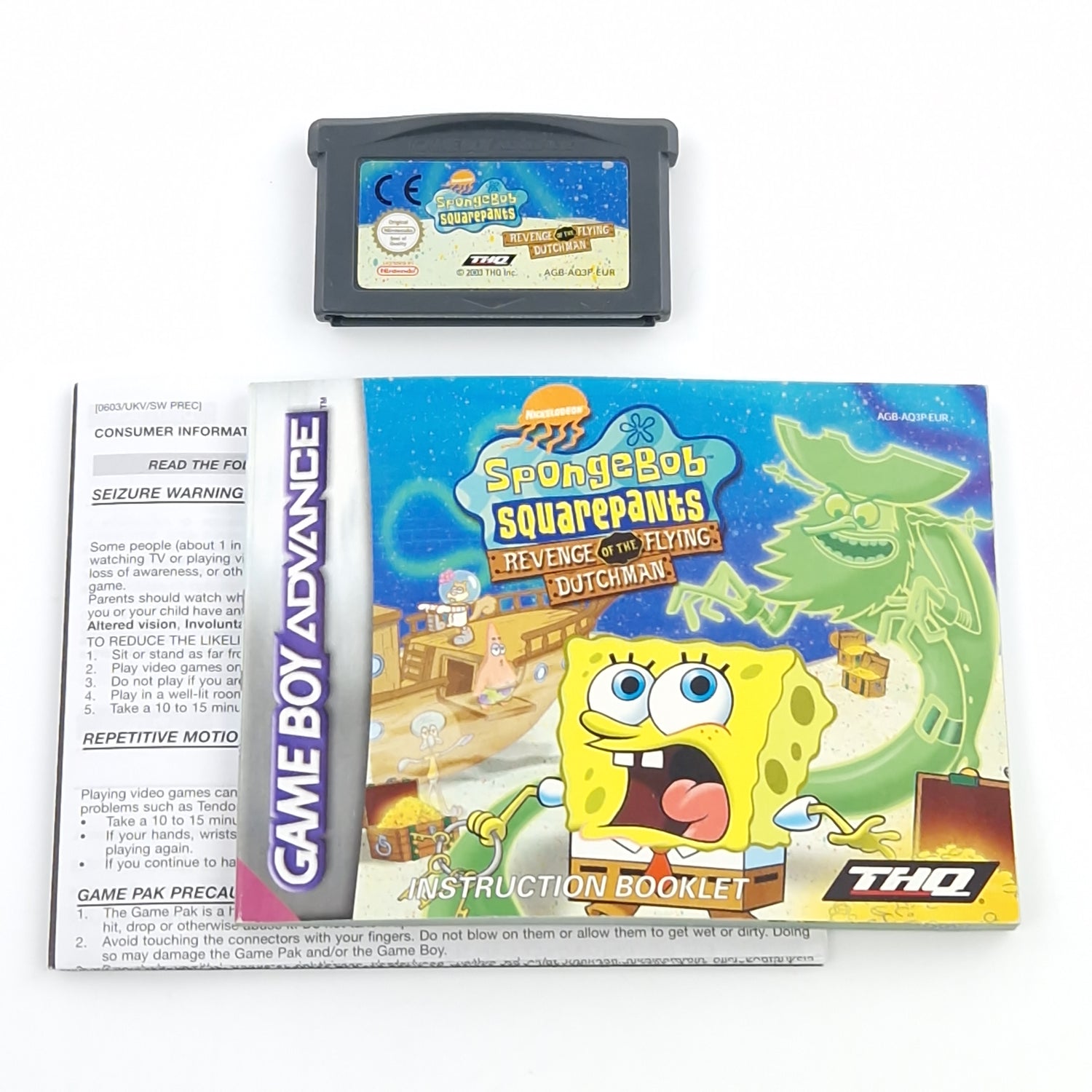 Nintendo Game Boy Advance Spongebob Squarepants Revenge of the Flying Dutchman