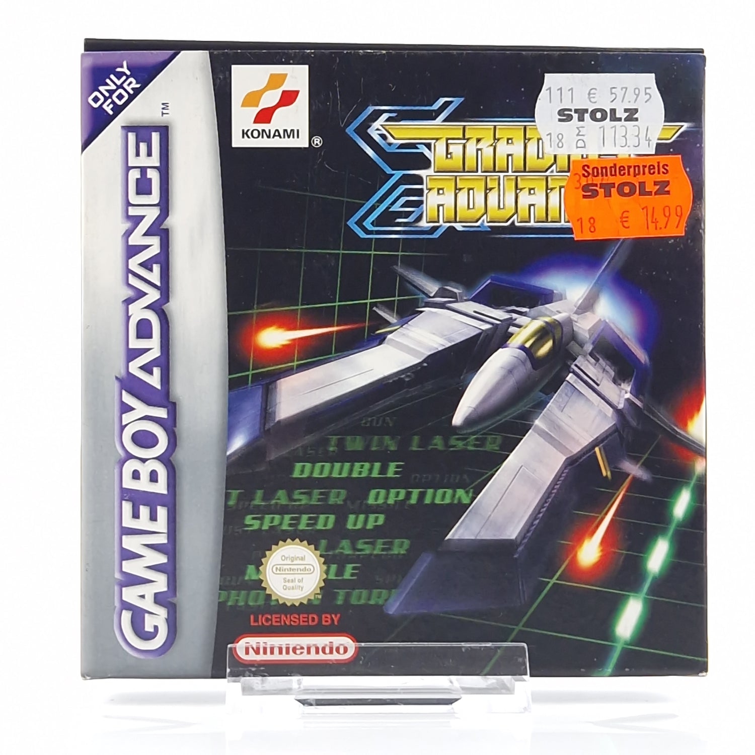 Nintendo Game Boy Advance Spiel : Gradius Advance - GBA Modul Anleitung OVP PAL