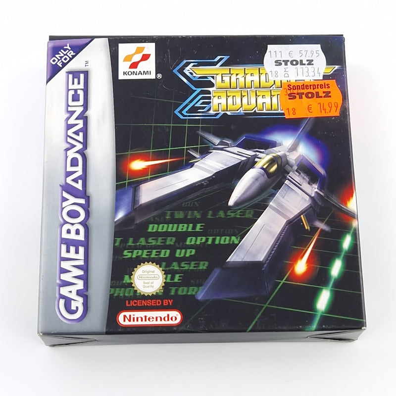 Nintendo Game Boy Advance Spiel : Gradius Advance - GBA Modul Anleitung OVP PAL