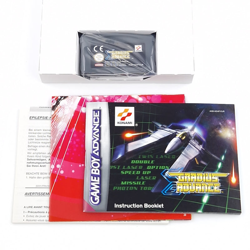 Nintendo Game Boy Advance Spiel : Gradius Advance - GBA Modul Anleitung OVP PAL