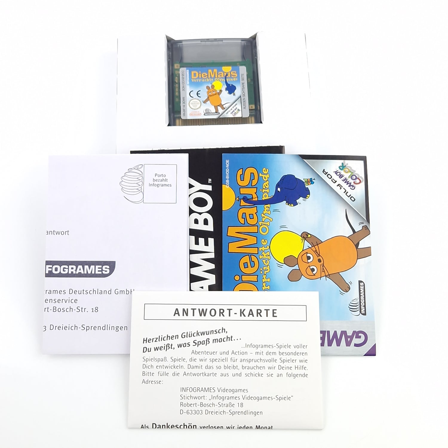 Nintendo Game Boy Color Spiel : Die Maus verrückte Olympiade - GBC OVP PAL