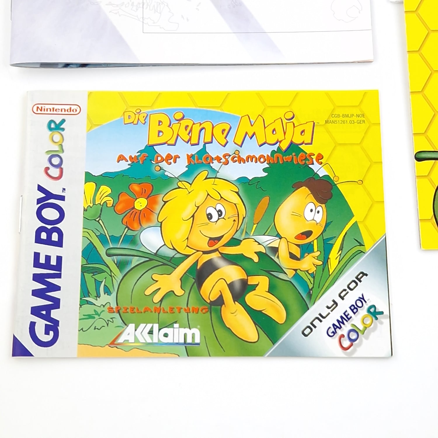 Nintendo Game Boy Color Spiel : Die Biene Maja auf der Klatschmohnwiese GBA OVP