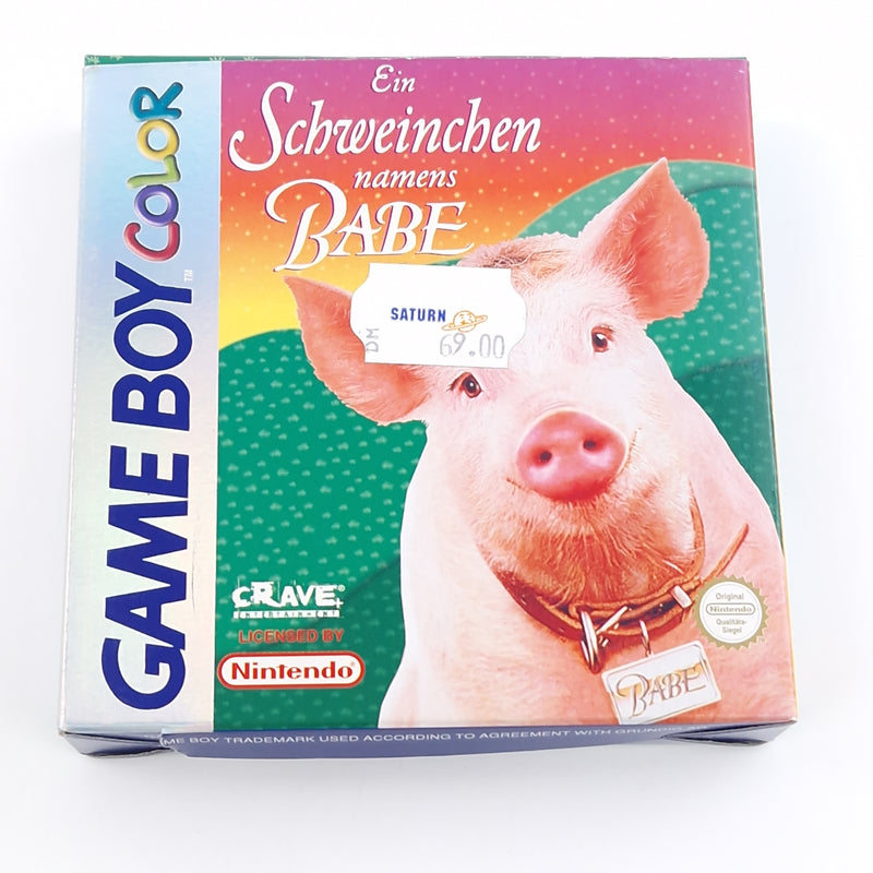 Nintendo Game Boy Color Spiel : Ein Schweinchen namens BABE - GBC OVP PAL