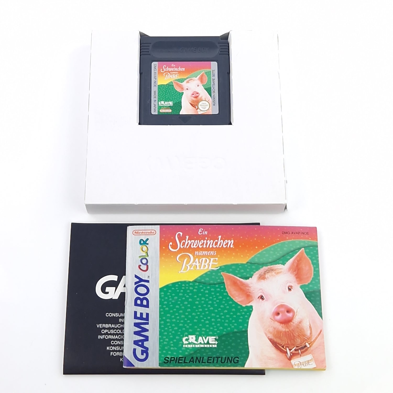 Nintendo Game Boy Color Spiel : Ein Schweinchen namens BABE - GBC OVP PAL