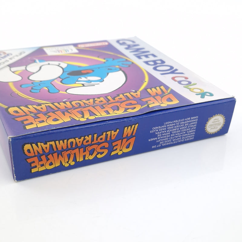 Nintendo Game Boy Color Spiel : Die Schlümpfe im Apltraumland - GBC OVP PAL