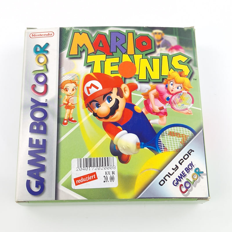 Nintendo Game Boy Color Spiel : Mario Tennis - Modul Anleitung OVP / GBC PAL 01