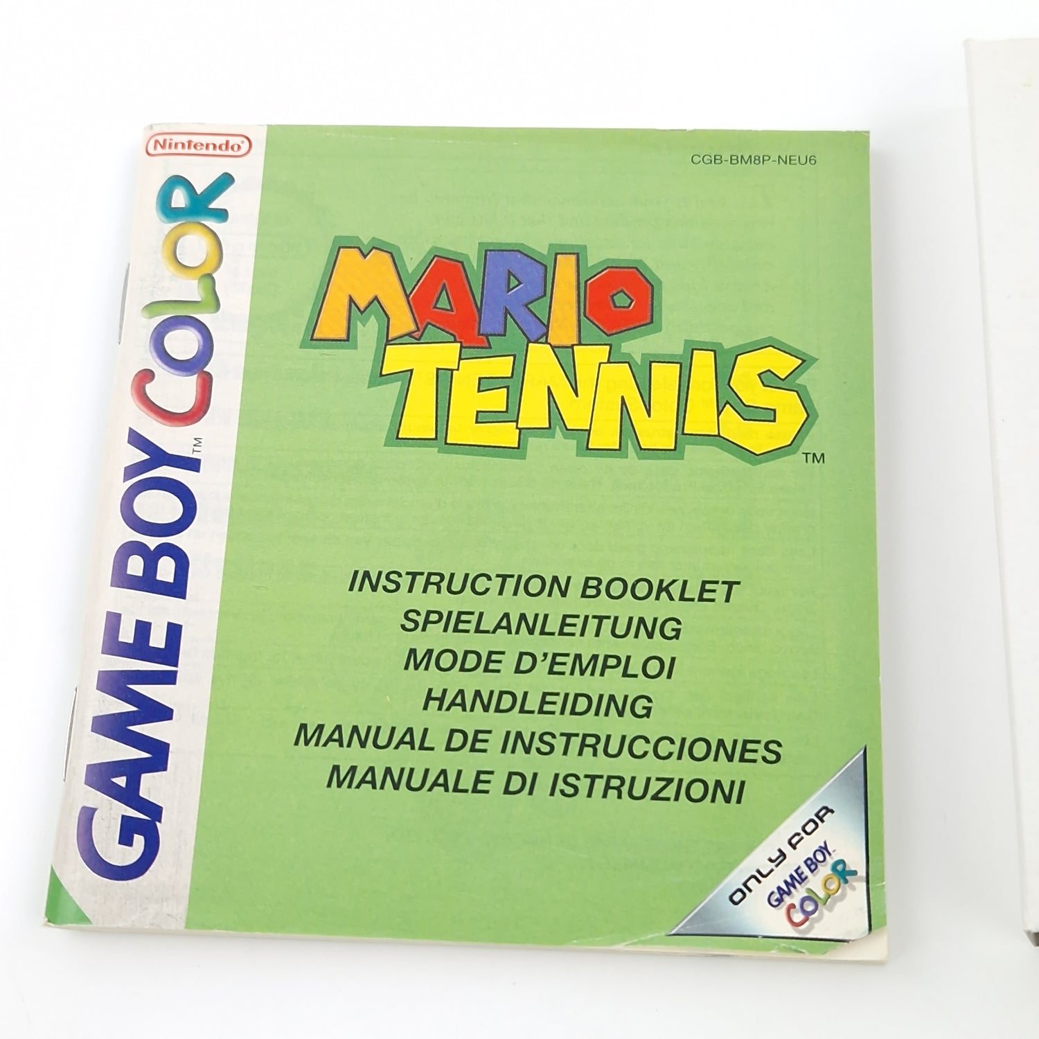 Nintendo Game Boy Color Spiel : Mario Tennis - Modul Anleitung OVP / GBC PAL 01