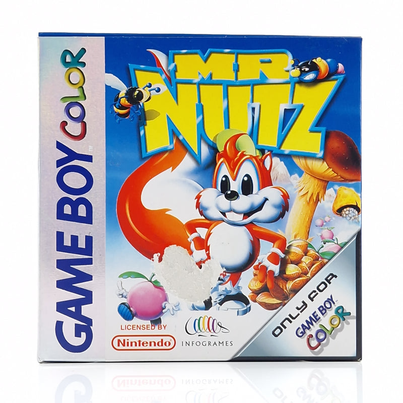 Nintendo Game Boy Color Spiel : MR. Nutz - Modul Anleitung OVP / GBC PAL