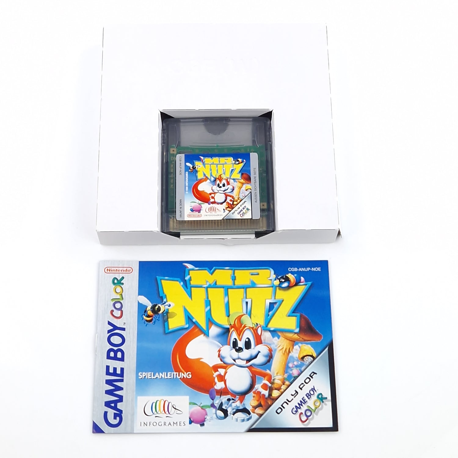 Nintendo Game Boy Color Spiel : MR. Nutz - Modul Anleitung OVP / GBC PAL