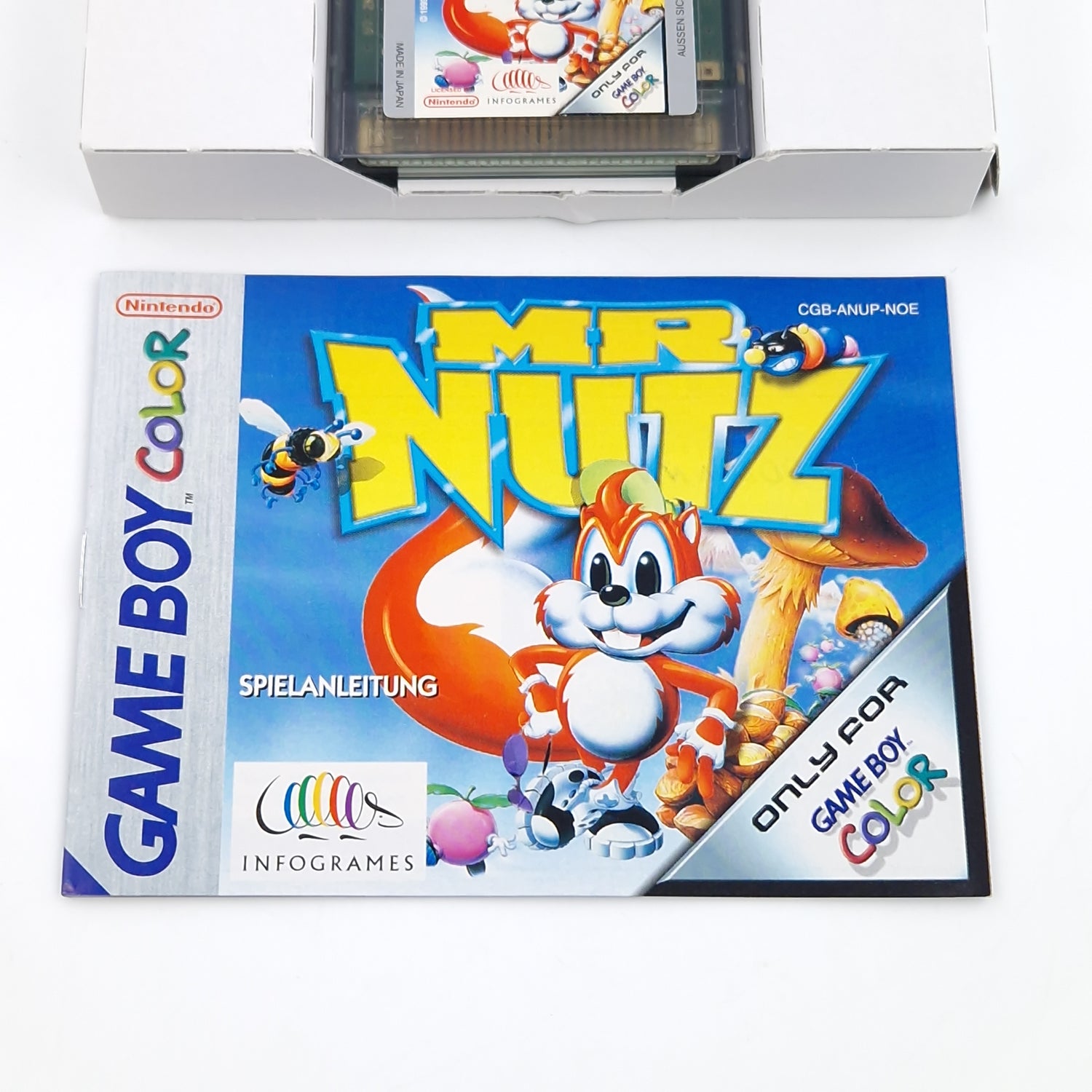 Nintendo Game Boy Color Spiel : MR. Nutz - Modul Anleitung OVP / GBC PAL