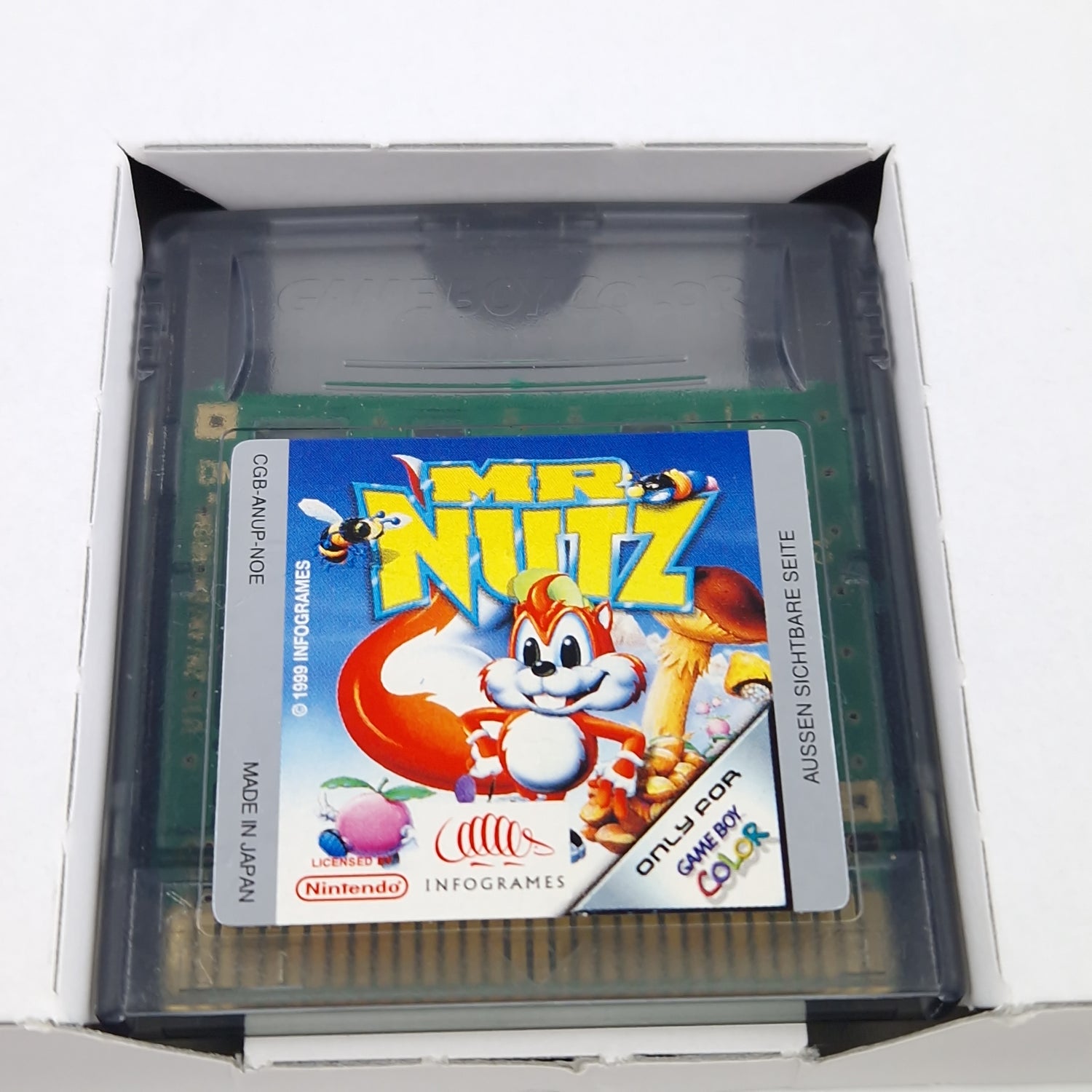 Nintendo Game Boy Color Spiel : MR. Nutz - Modul Anleitung OVP / GBC PAL