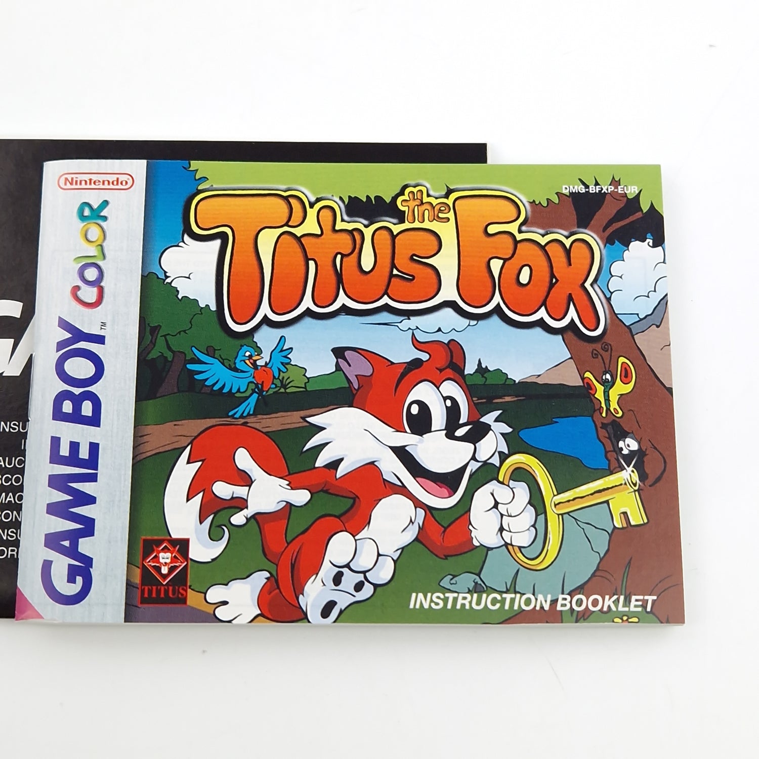 Nintendo Game Boy Color Spiel : The Titus Fox - Modul Anleitung OVP / GBC PAL