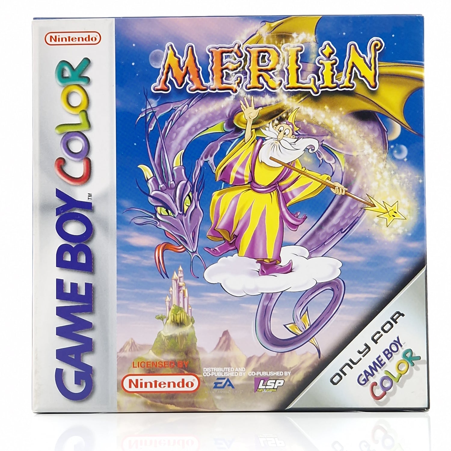 Nintendo Game Boy Color Spiel : Merlin - GBA Modul Anleitung OVP PAL