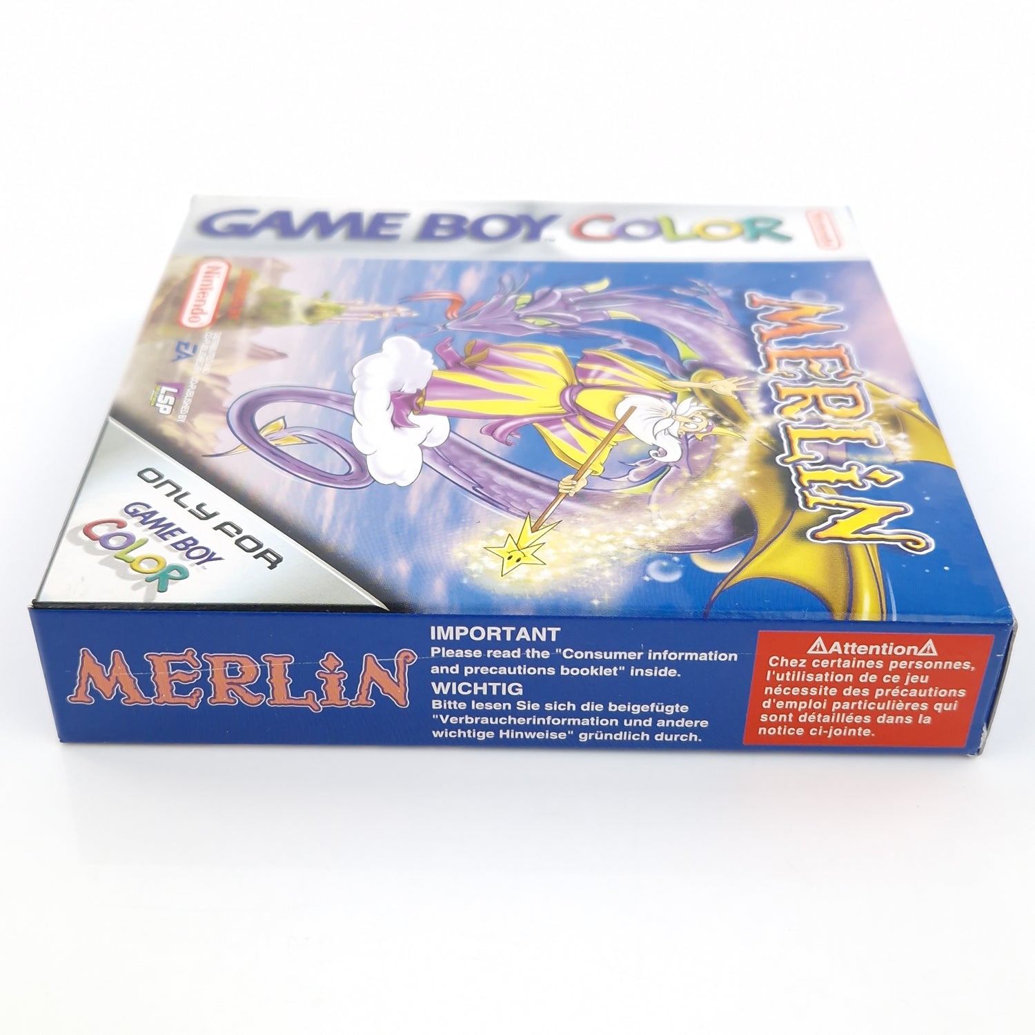 Nintendo Game Boy Color Spiel : Merlin - GBA Modul Anleitung OVP PAL