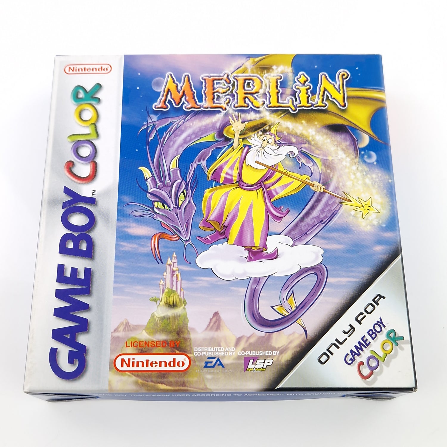 Nintendo Game Boy Color Spiel : Merlin - GBA Modul Anleitung OVP PAL